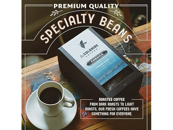 1PK La Colombe Corsica Dark Roast Whole Bean Coffee