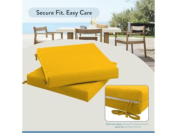 California Umbrella Outdoor Chair Pad Set of 2