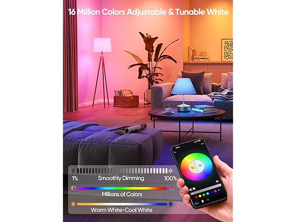 Brightever B0F29GH3KW Smart A19 LED Light Bulbs