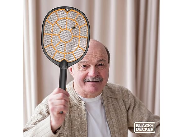 BLACK+DECKER Bug Zapper Racket – Electric Fly Swatter