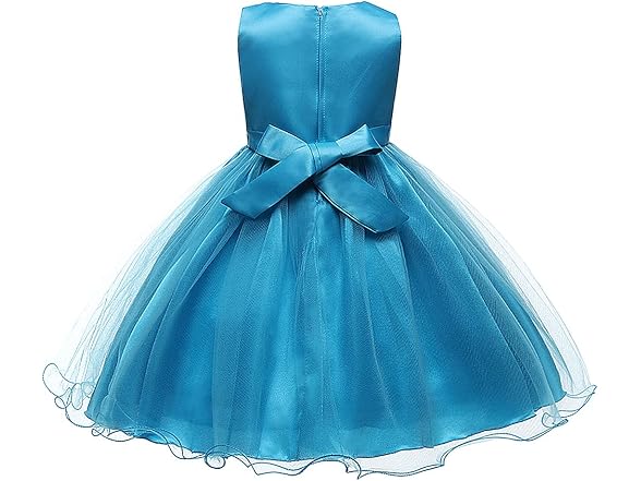 Super Fairy Girls (4-5T) Flower Sequin Mesh Dress