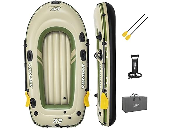 Hydro-Force Voyager X3 Inflatable Raft Set 9'8"