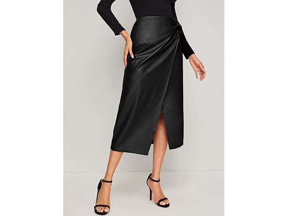 SweatyRocks Women (S) Elegant High Waist Tie Skirt