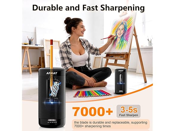 Black Automatic Pencil Sharpener - Gallery 3