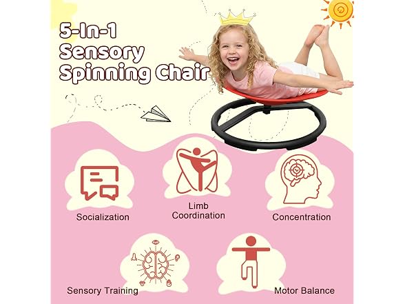 UIIKOLB Spinning Chair for Autistic Kids