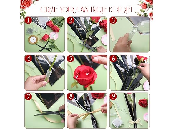 SENONAPO 602 Pcs Flower Wrapping Kit