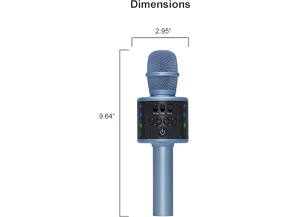 Core Innovations Wireless Bluetooth Karaoke Microphone