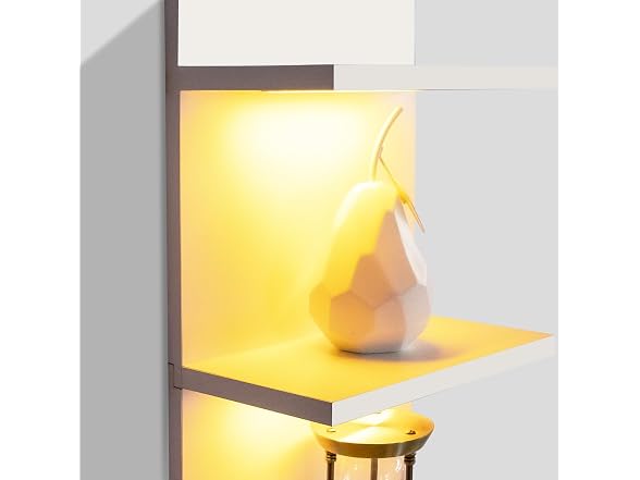 Bloddream 5 Tier Wall Shelves with LED Light