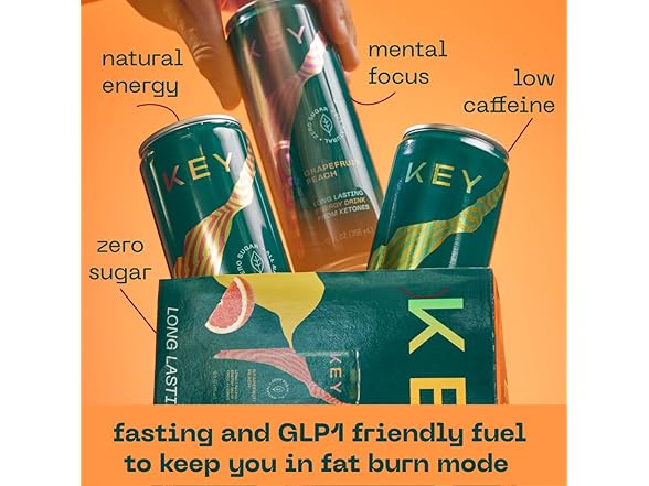 12PK KEY Ketone Energy Drink - Sugar Free