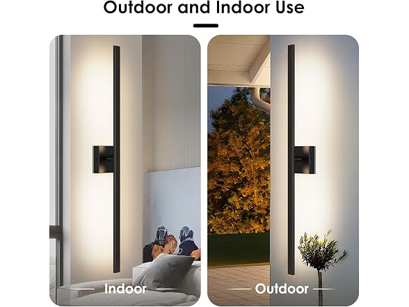 BesLowe 2-Pack 39in Wall Light