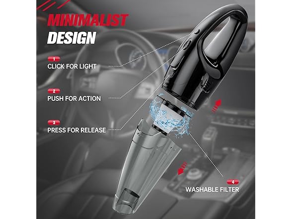IMINSO Handheld Vacuum Cordless with 9000PA