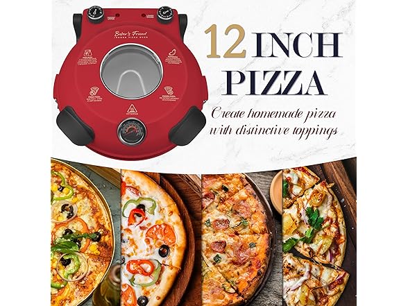 Electric Pizza Oven Indoor Countertop