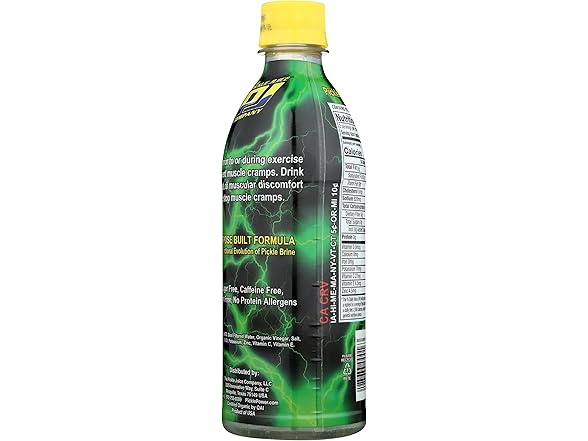 12PK Pickle Juice Sport Bottle, USDA Organic