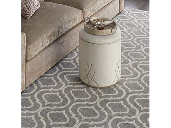 Nourison Jubilant Trellis Grey 7' x 10' Area Rug