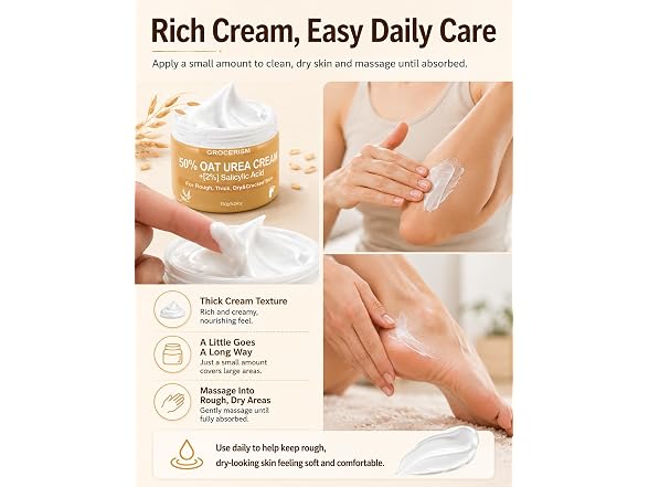 Grocerism 50% Oat Urea Foot Cream