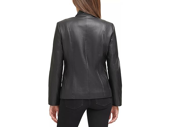Cole Haan Wing Leather Jacket (M) Black