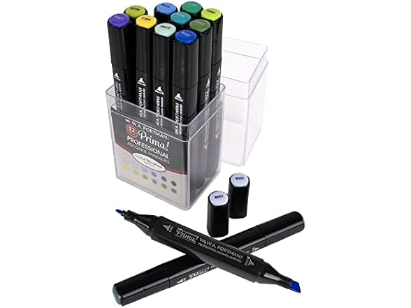 Prima Professional Alcohol Markers (Coastal Woodland)