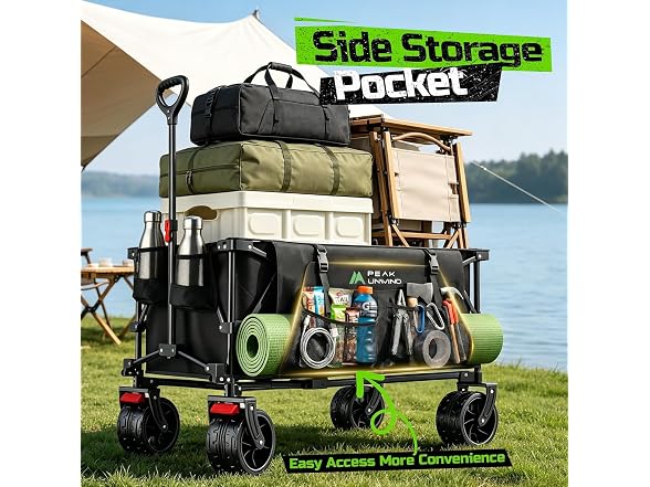 PEAKUNWIND Collapsible Beach Wagon 400L