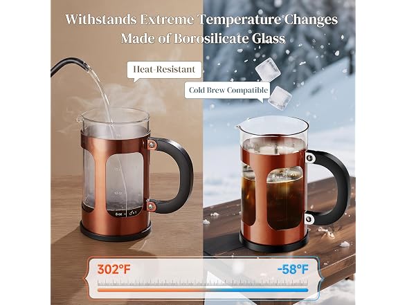 Veken 21oz French Press Coffee Maker