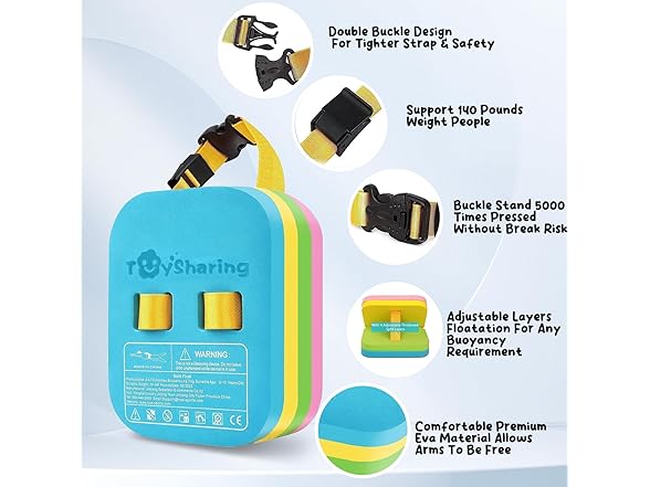 Swim Belt Kids Back Float Water Bubble