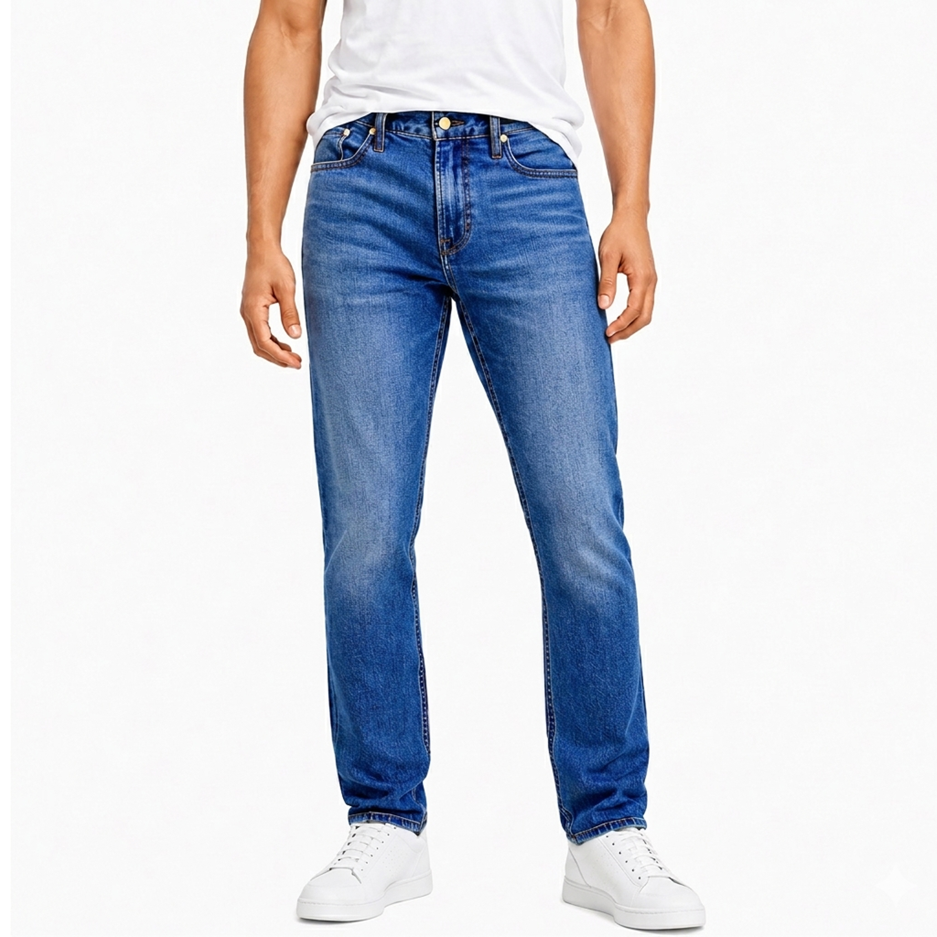 3Pk Mens Stretch Slim Straight Jeans - Gallery 15