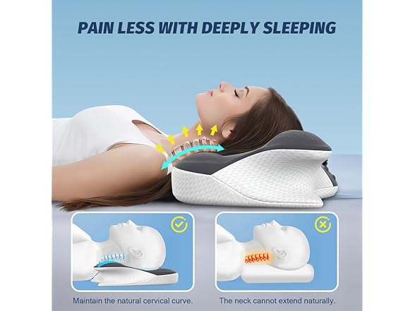 Jpoht cervical neck pillow