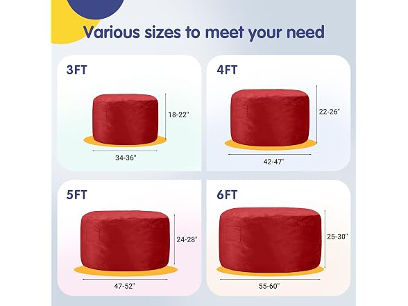 Adult Bean Bag Chair, Giant Beanbag