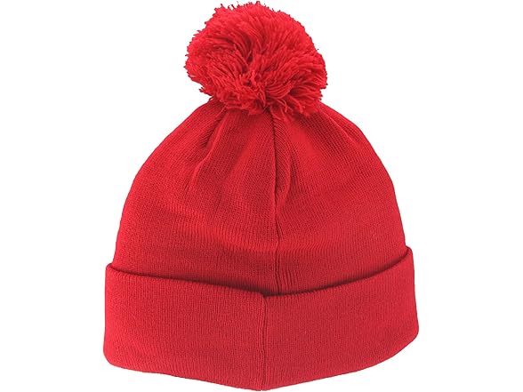HUSKERS Pom Beanie Patch Brick Team