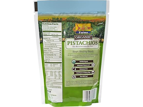 Setton Farms Premium Organic Pistachios, 7 oz