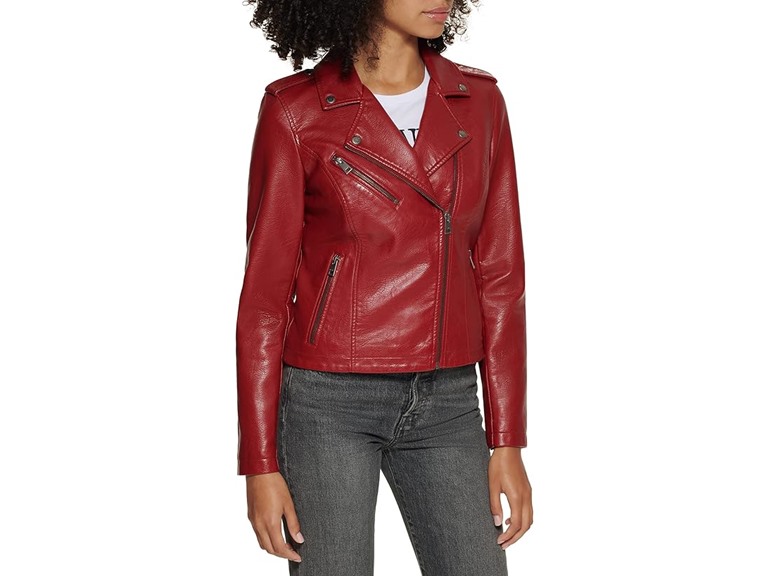 Levi's Women's Faux Leather Moto Jacket (X-Small)