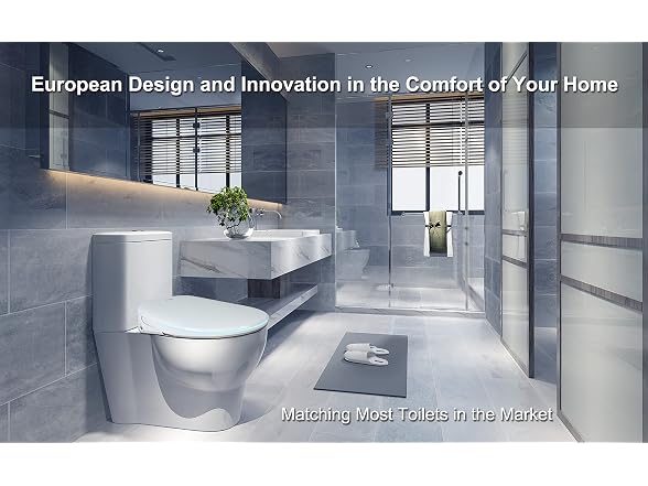 Smart Toilet Bidet Euroto Luxury Elongated for Bathroom Bowls