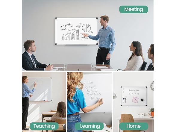 Scribanx Magnetic Dry Erase Board 36 x 24 for Wall