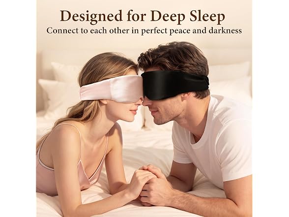 Azang Silk Sleep Mask for Women & Men, 3D