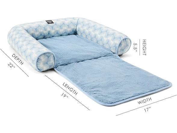 Nicole Miller PET Cozy Couch Pet Bed