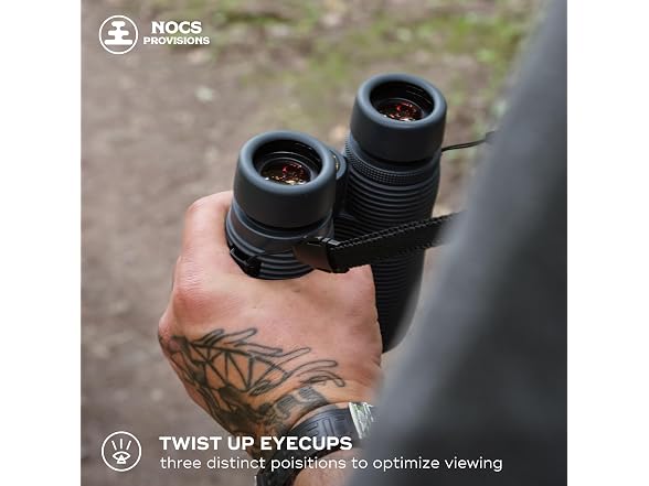 Nocs Provisions Pro Issue 10x42 Waterproof Binoculars, Hunting & Stargazing (Open Box)