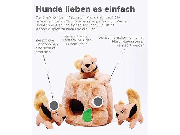 Outward Hound Hide-A-Squirrel Dog Toy – Medium