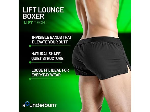 Rounderbum Men Lift Tech Boxer Brie