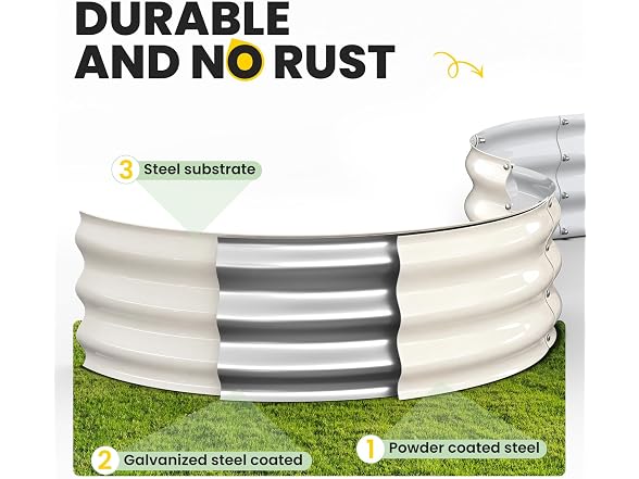 Galvanized Raised Garden Bed 4×4×1 FT