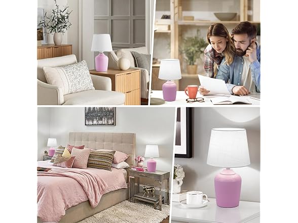 BesLowe Small Table Lamps Set of 2
