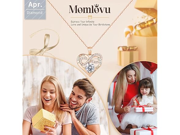 Momlovu 925 Necklace Rose Gold