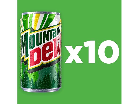 Mountain Dew Soda, 7.5 Fl Oz Mini Cans