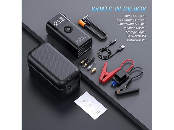 LERTIN Jump Starter Combo | 2500A | 150PSI