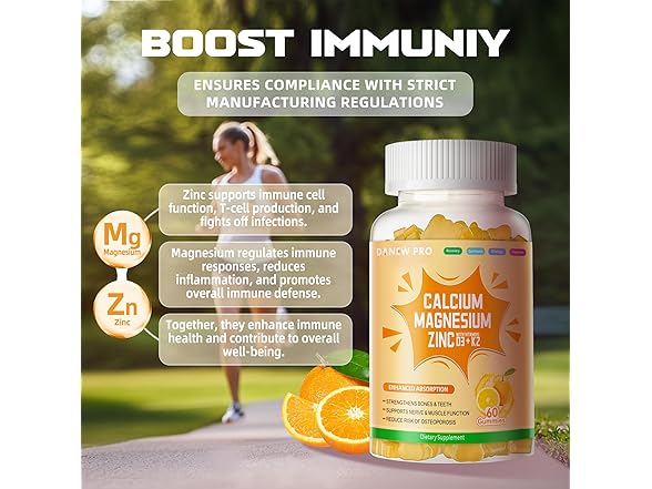 DANEW Pro Calcium Magnesium Zinc Gummies