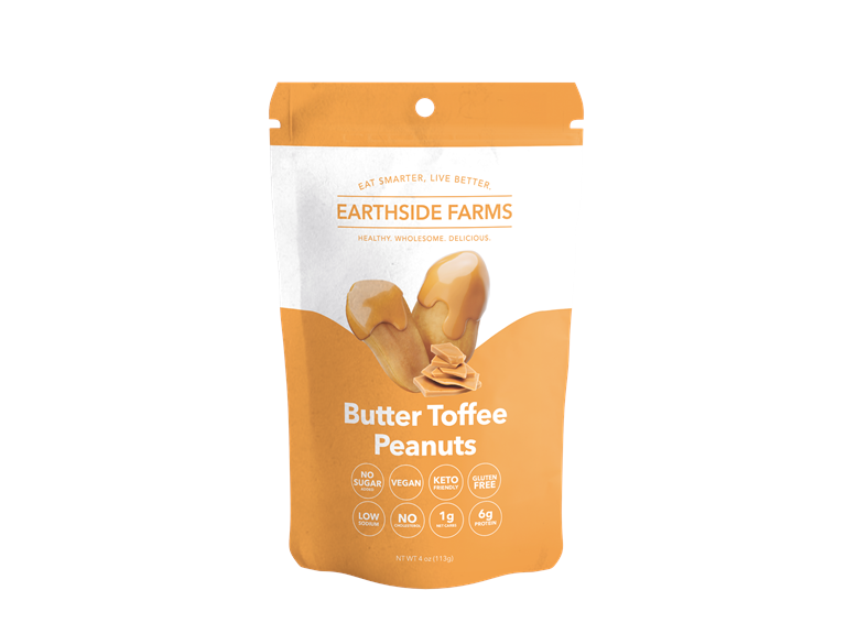 (10pk) Earthside Farms Butter Toffee Peanuts 4oz Bags