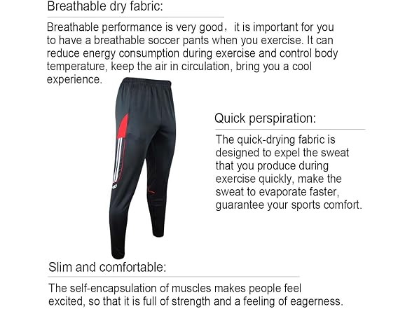 Shinestone Men (L) Skinny Sportswear Soccer Pants