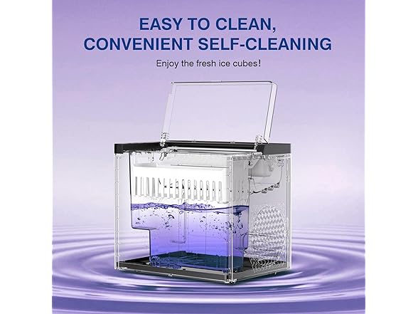 ORFLROA Countertop Ice Maker Machine