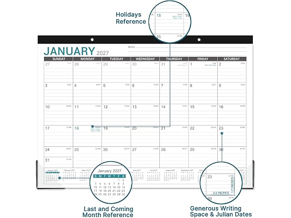 Lortarl 2026-2027 Desk Calendar - Desk Calendar L