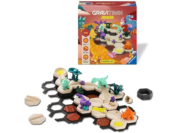 Ravensburger GraviTrax Junior Starter‑Set - Dino - 59‑Piece