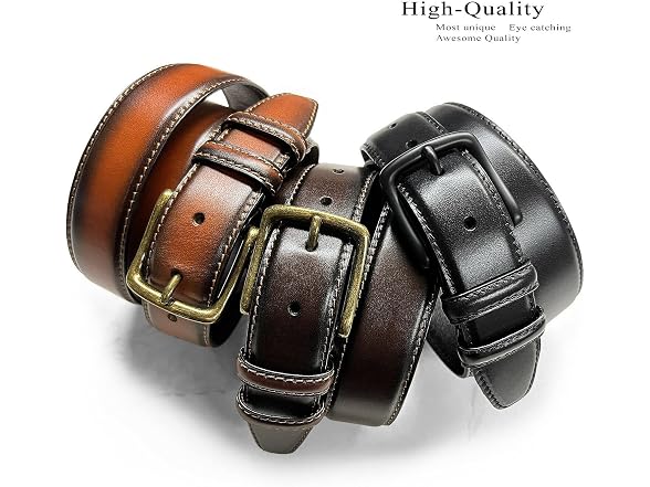 Belts.com Men (38) 35mm Belts Genuine Leather Belt