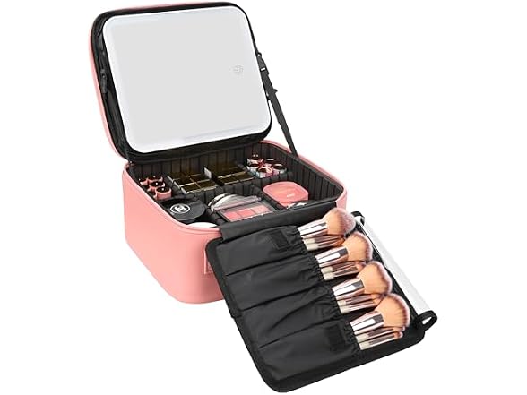 Relavel Makeup Bag with Led Mirror